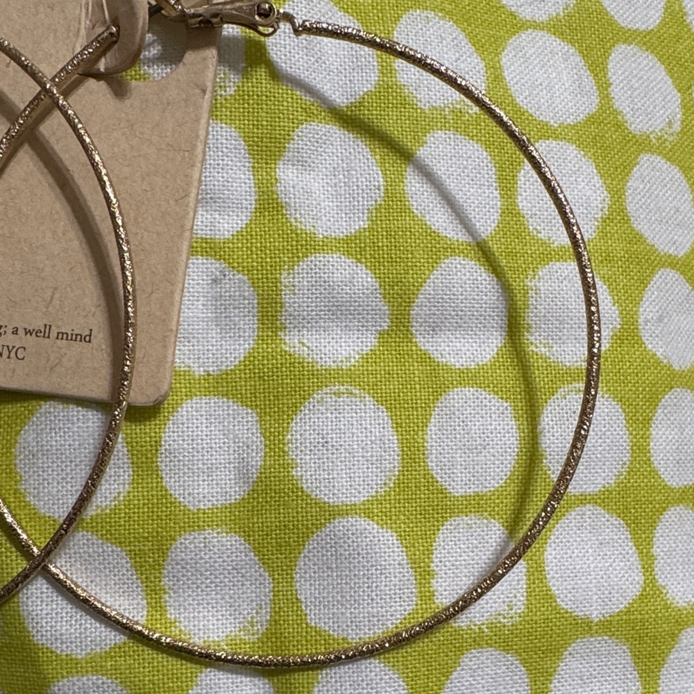 Gold Hoop Earrings - Picture 3 of 4